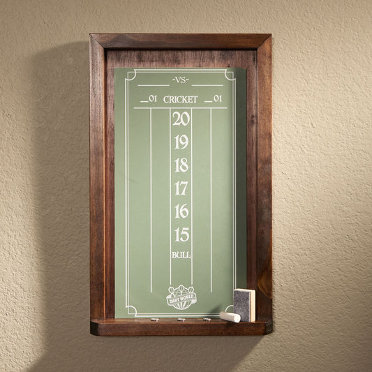 Cricket Dart Scoreboard – Wall Mounted Wood Scorekeeper (17.5” x 11”)