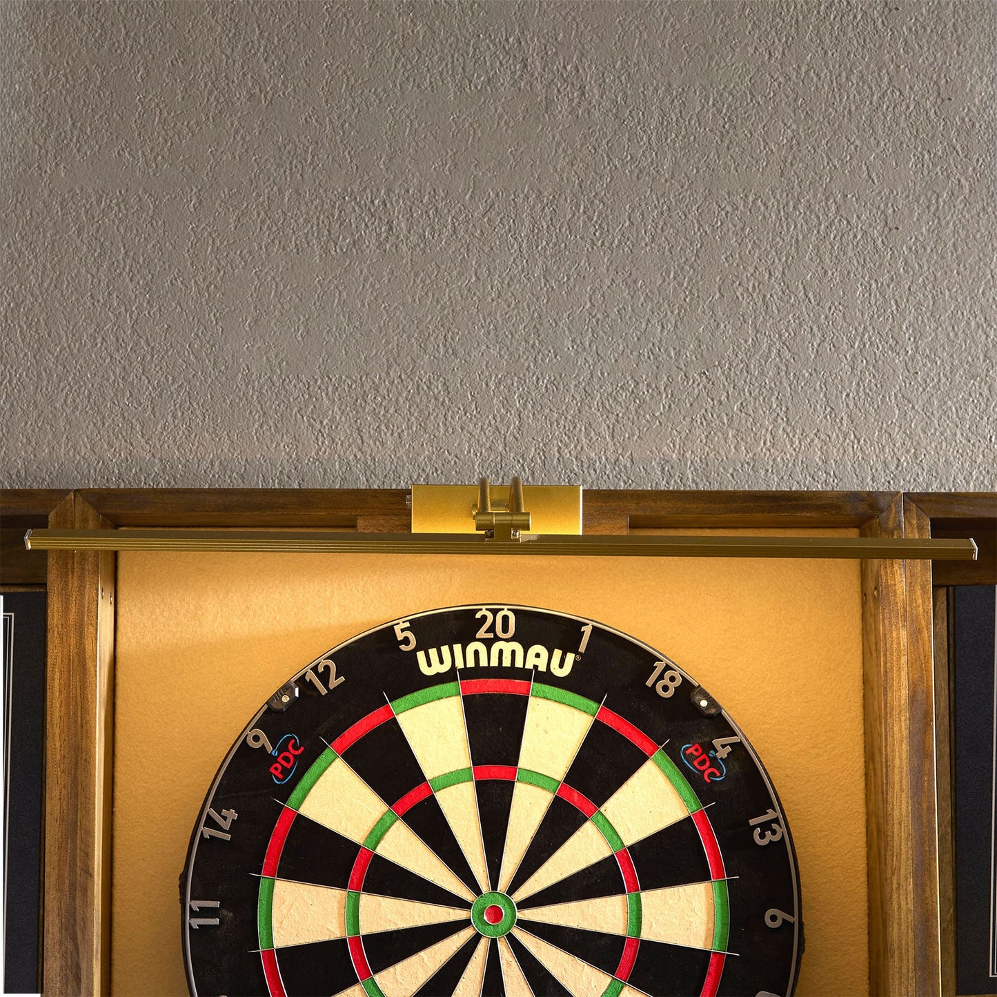 Dartboard Cabinet with LED Lighting & Dual Scoreboards | Mountain Man