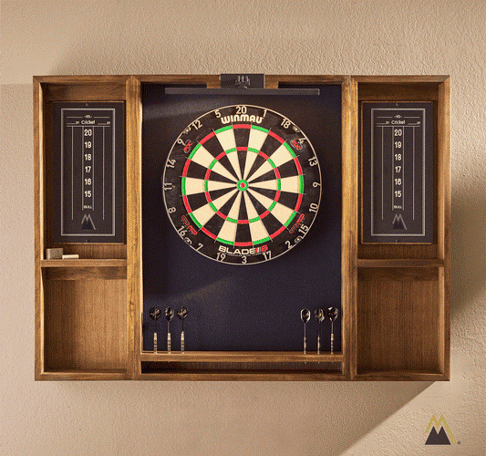 made-to-order dartboard cabinet