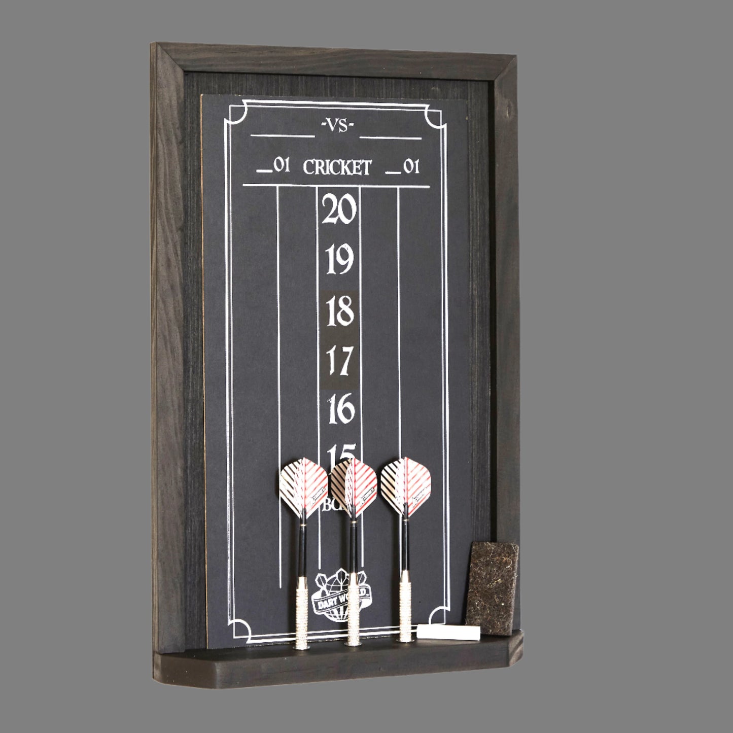 Black Cricket Chalkboard Scoreboard | Dartboard Accessory | Made in the USA