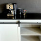 Modern farmhouse coffee bar, beverage storage center.  Makes a great wine or liquor cabinet with plenty of storage space.