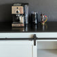 Modern farmhouse coffee bar, beverage storage center.  Makes a great wine or liquor cabinet with plenty of storage space.