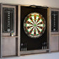 Gray Weathered Wood Dartboard Cabinet – Denali Collection