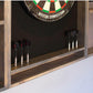 Gray Weathered Wood Dartboard Cabinet – Denali Collection