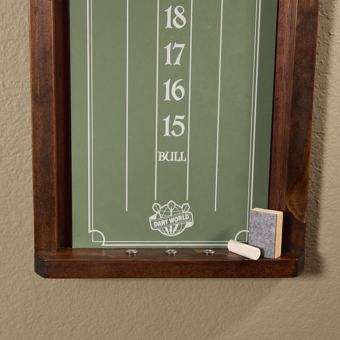 Cricket Dart Scoreboard – Wall Mounted Wood Scorekeeper (17.5” x 11”)