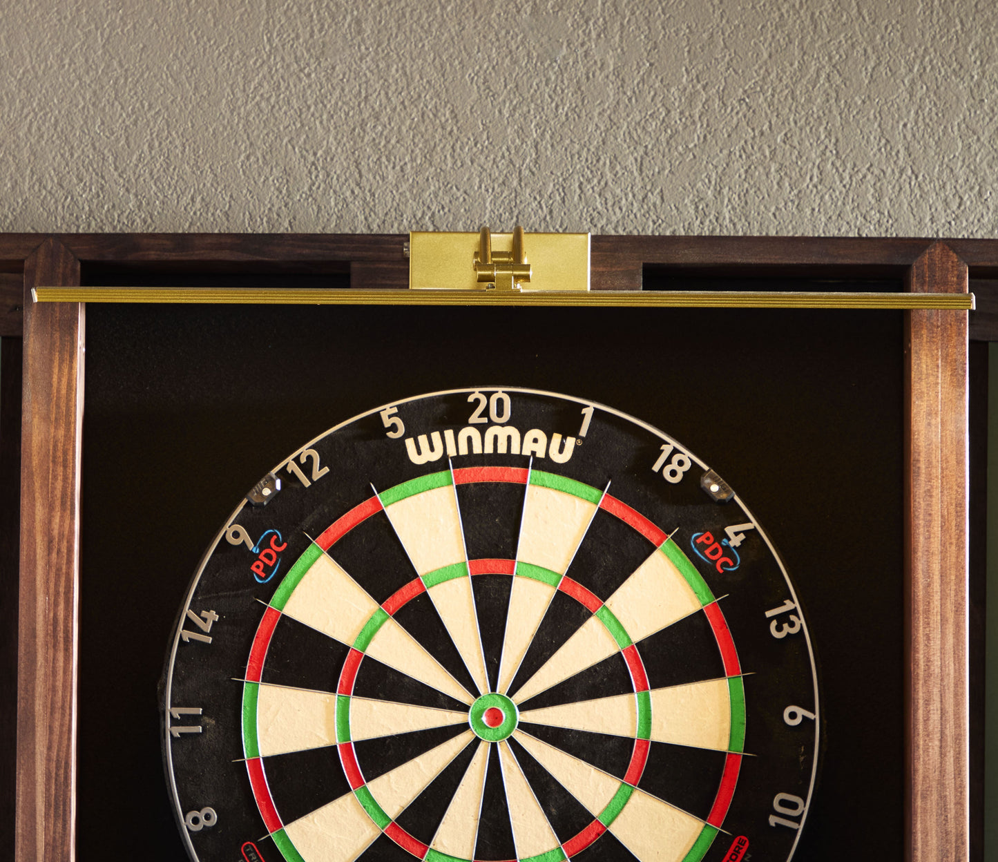 Traditional Dartboard Cabinet in Heritage Mahogany