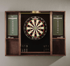 Traditional Dartboard Cabinet in Heritage Mahogany
