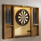 Dartboard Cabinet with LED Lighting & Dual Scoreboards | Mountain Man