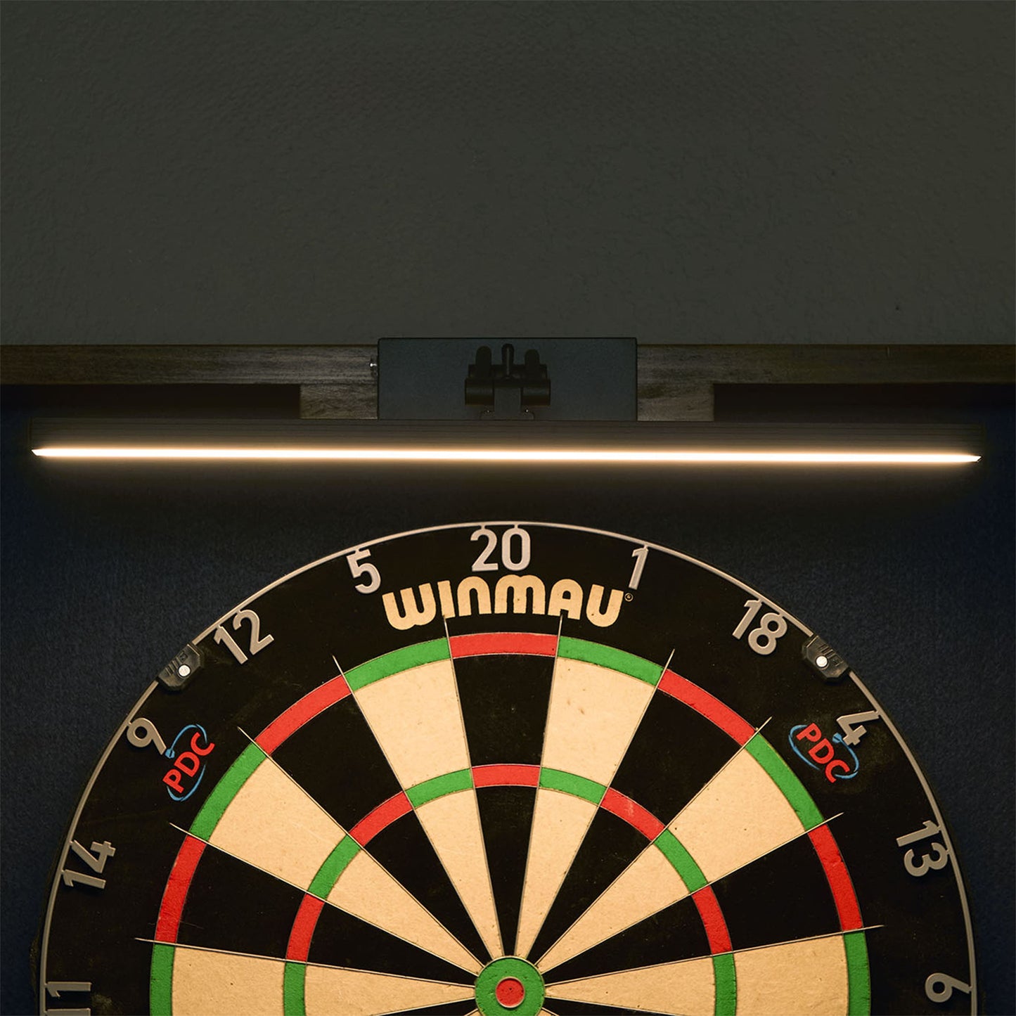 Dartboard Cabinet with LED Lighting & Dual Scoreboards | Mountain Man